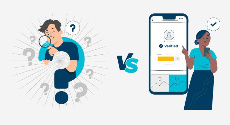Identity Identification vs Identity Verification